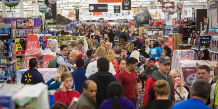 Black Friday store sales drop