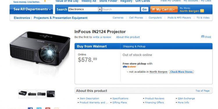On Walmart s site for just