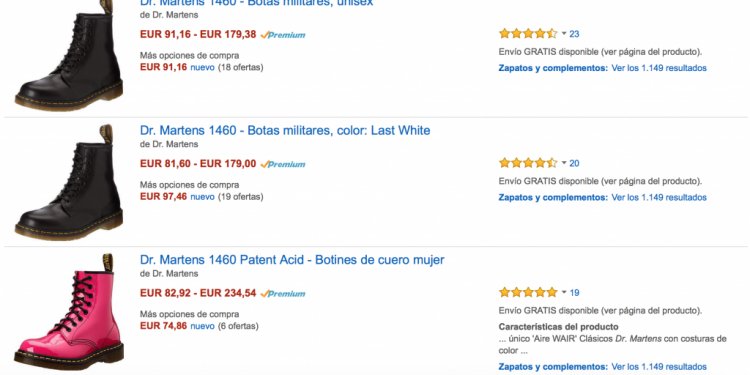 Dr martin baratas en tiendas