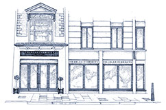 Charles Tyrwhitt storefront illustration