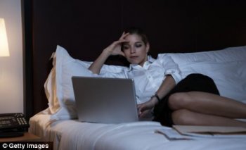 maybe not tired: only only a few people are using to getting upon work later at night when they cannot sleep