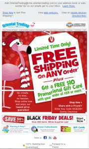 Oriental Trading 11/23