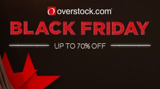 Overstock Ebony Friday 2015 advertising