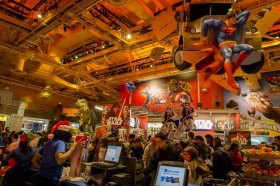Thanksgiving buyers crowd the Toys 'R' United States in occasions Square.