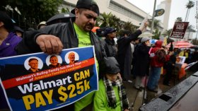 walmart black colored friday protest