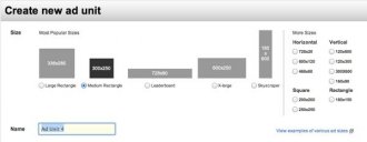 Yahoo advertising system ad sizes